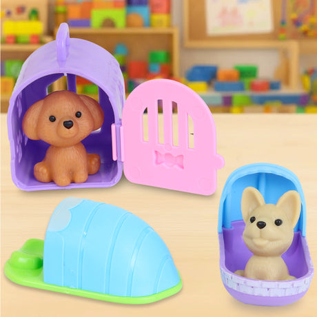 Set Mascota con Casa y Juguete, Color Morado