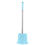 Cepillo con Base para Baño, Color Azul Pastel