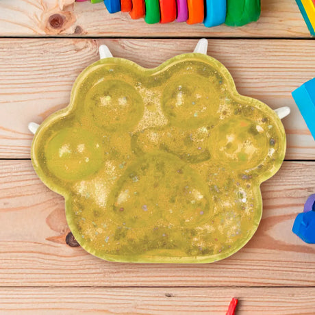 Squishy Antiestrés, Huella, Color Amarillo