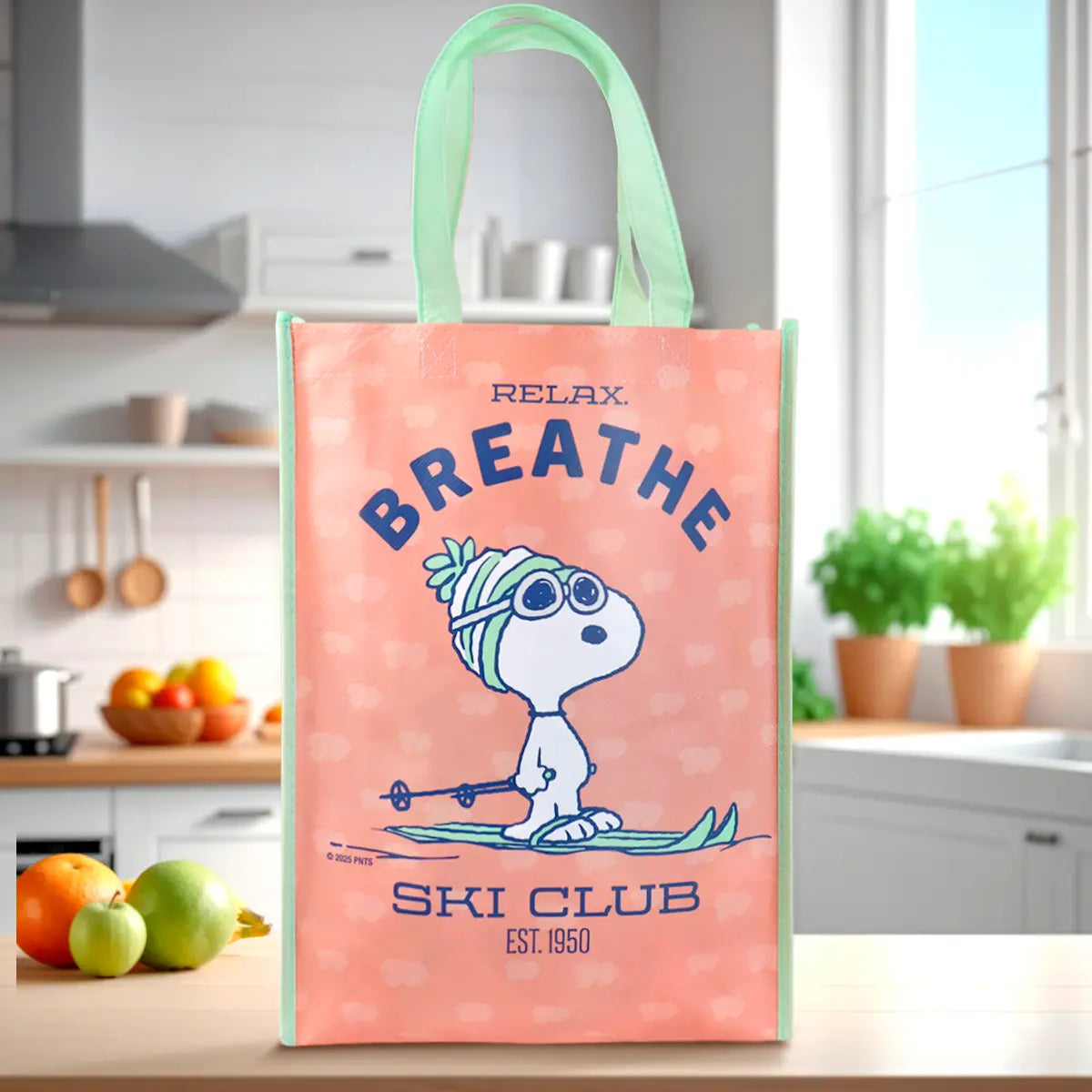 Bolsa Ecológica Navideña, Peanuts, Ski Club