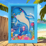 Set Marco con Cuentas DIY, Color Azul