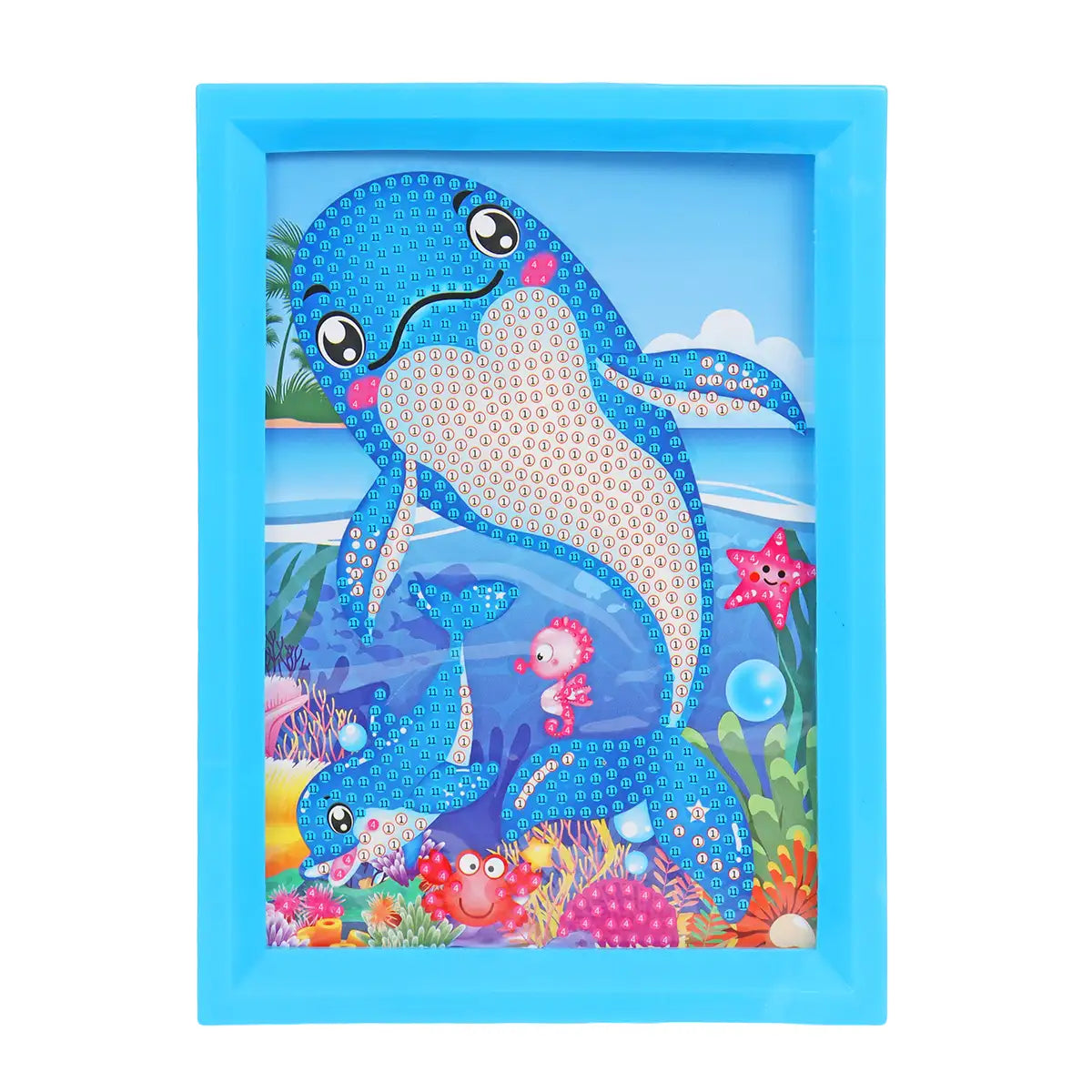 Set Marco con Cuentas DIY, Color Azul