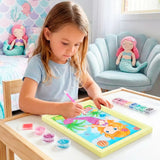 Set Marco con Cuentas DIY, Color Amarillo