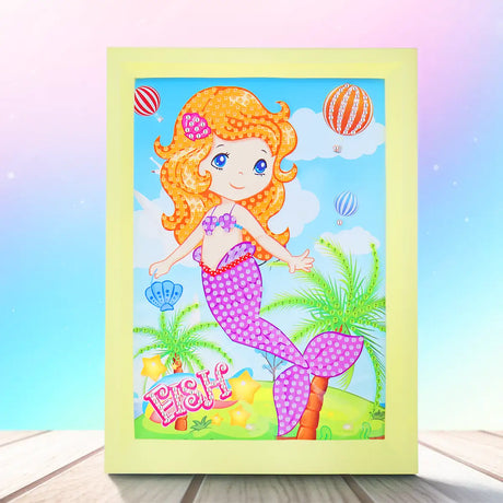 Set Marco con Cuentas DIY, Color Amarillo