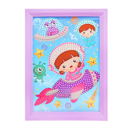 Set Marco con Cuentas DIY, Color Morado