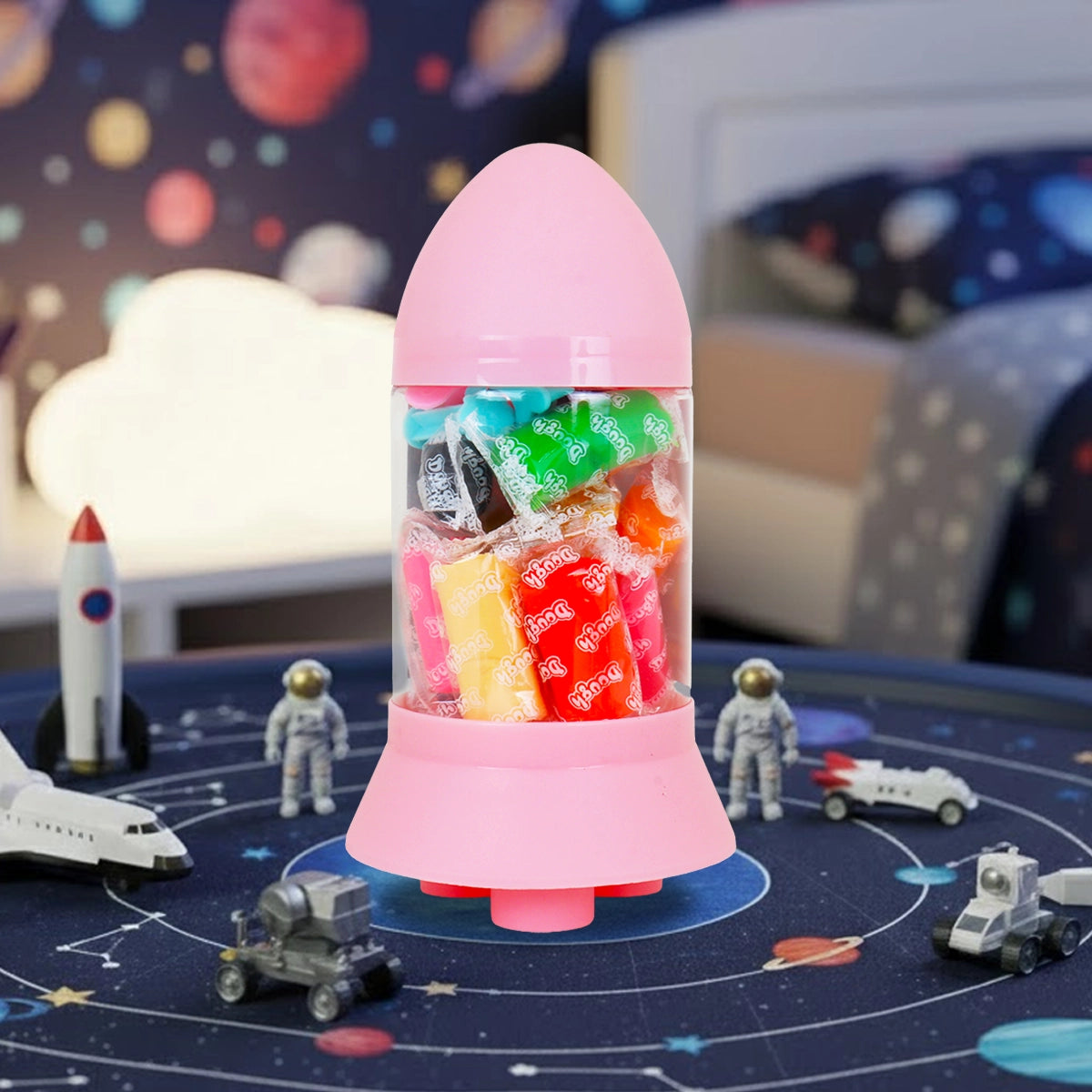 Set de Masas, Cohete, 12 pzas, Color Rosa