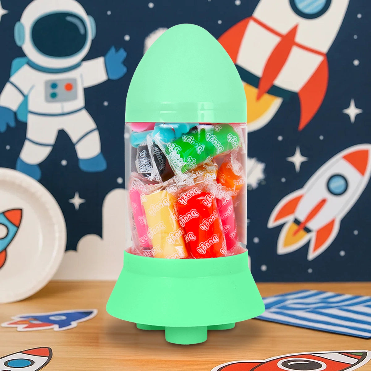 Set de Masas, Cohete, 12 pzas, Color Verde