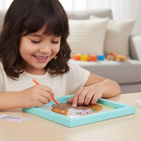 Set Marco con Cuentas DIY, Capibara, Color Azul