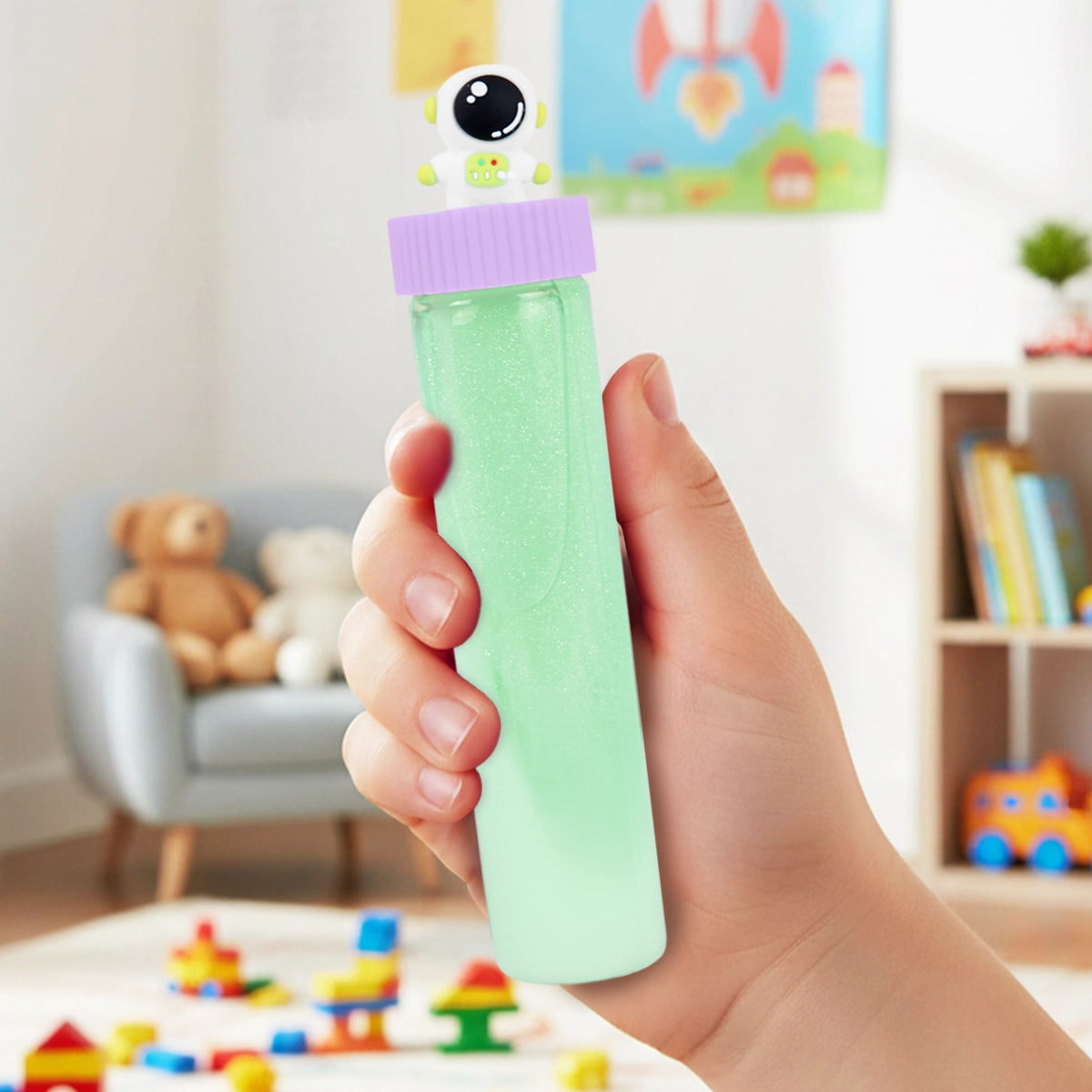 Astronauta, Slime, Color Verde, 110 gr