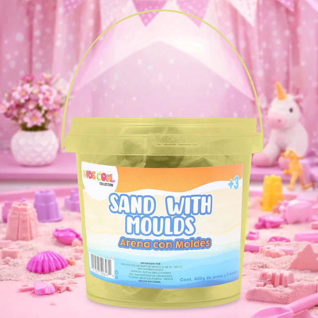 Arena Mágica, Color Amarillo, 400 gr