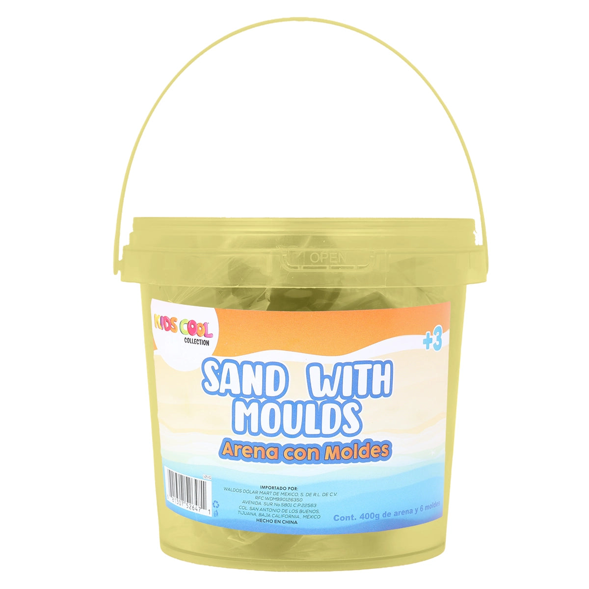 Arena Mágica, Color Amarillo, 400 gr