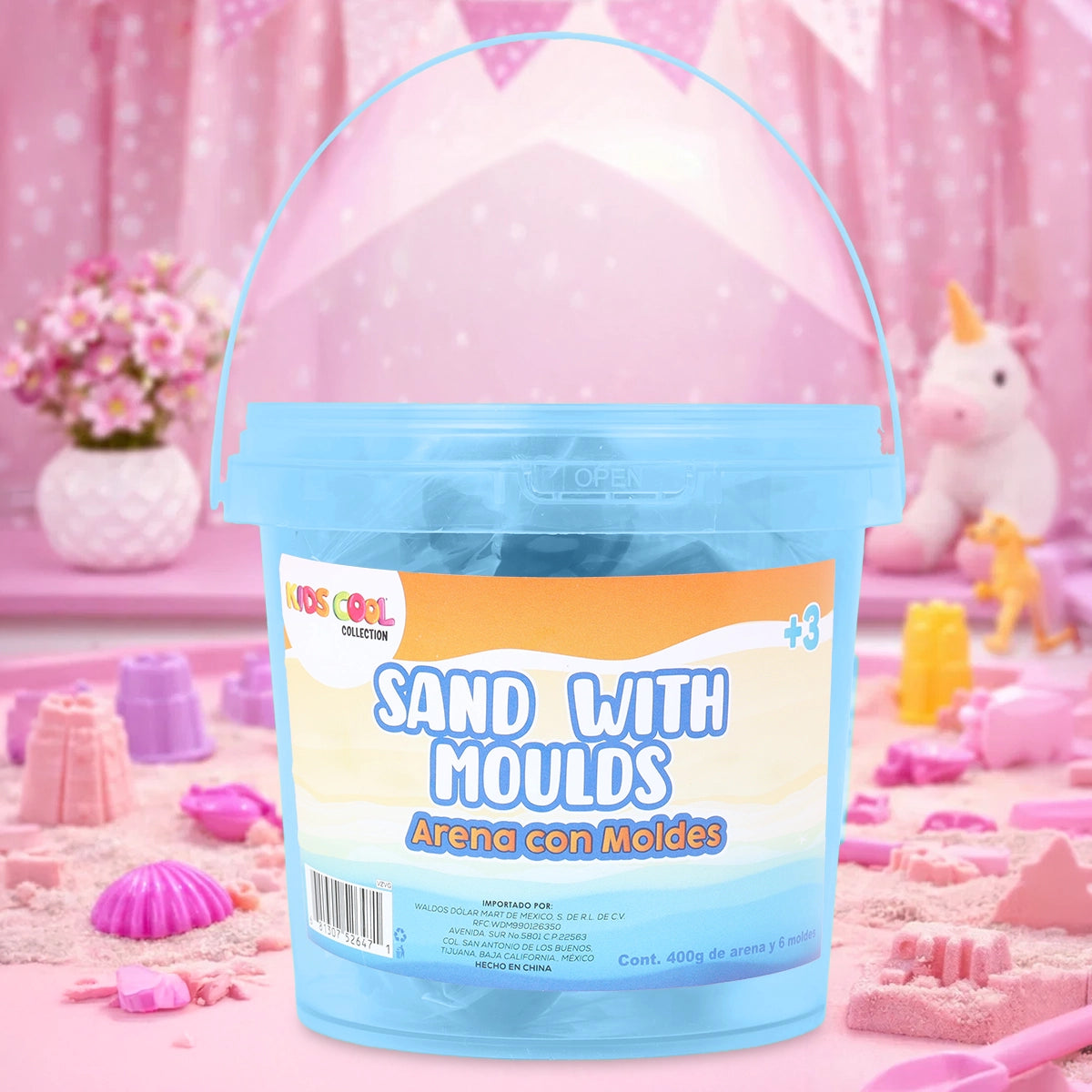 Arena Mágica, Color Azul, 400 gr