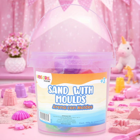 Arena Mágica, Color Rosa, 400 gr