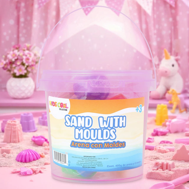 Arena Mágica, Color Rosa, 400 gr