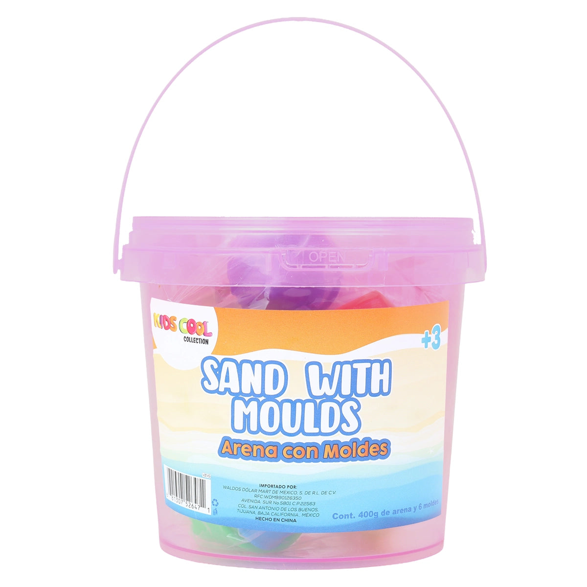 Arena Mágica, Color Rosa, 400 gr