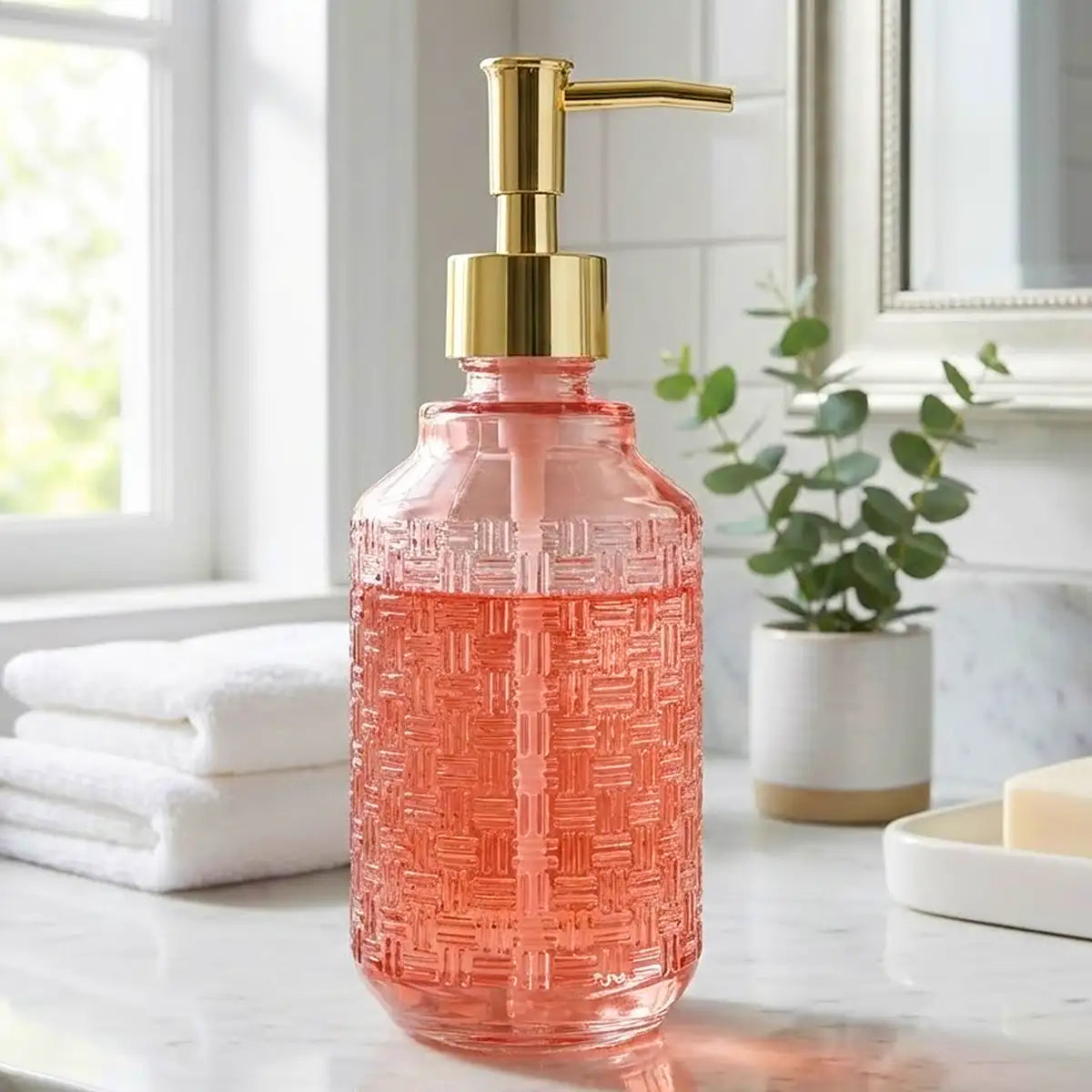 Dispensador para Jabón, Color Rosa