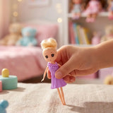 Mini Muñeca con Vestido y Accesorios, Color Lila