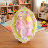 Mini Muñeca con Vestido y Accesorios, Color Rosa