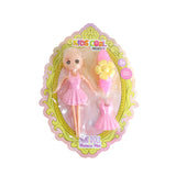 Mini Muñeca con Vestido y Accesorios, Color Rosa
