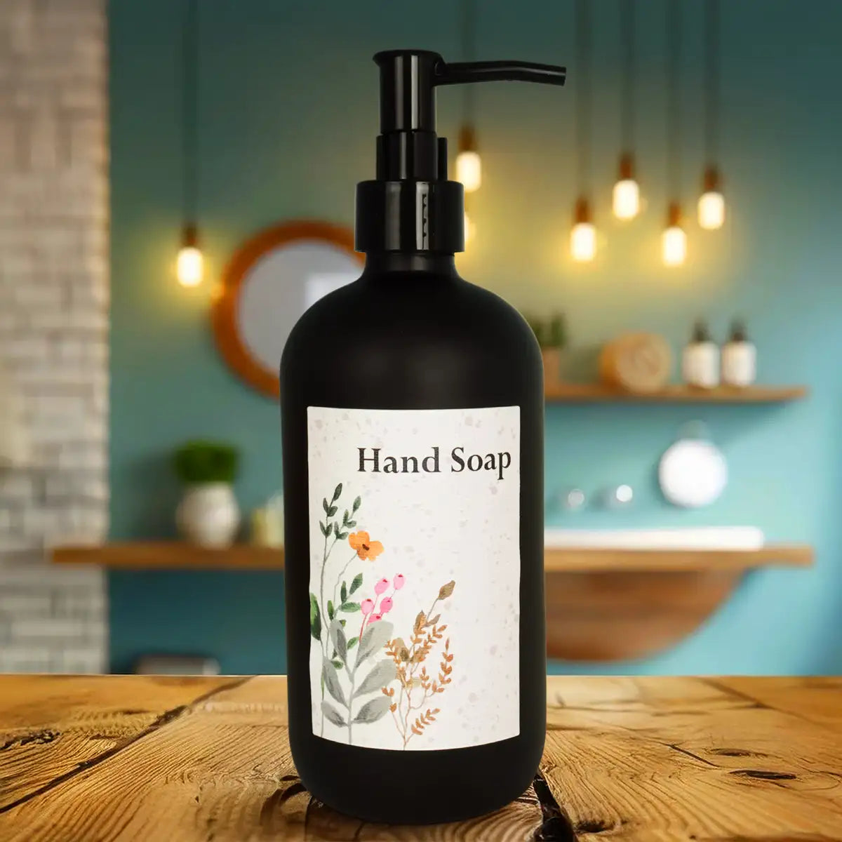 Dispensador para Jabón de Manos, Color Negro