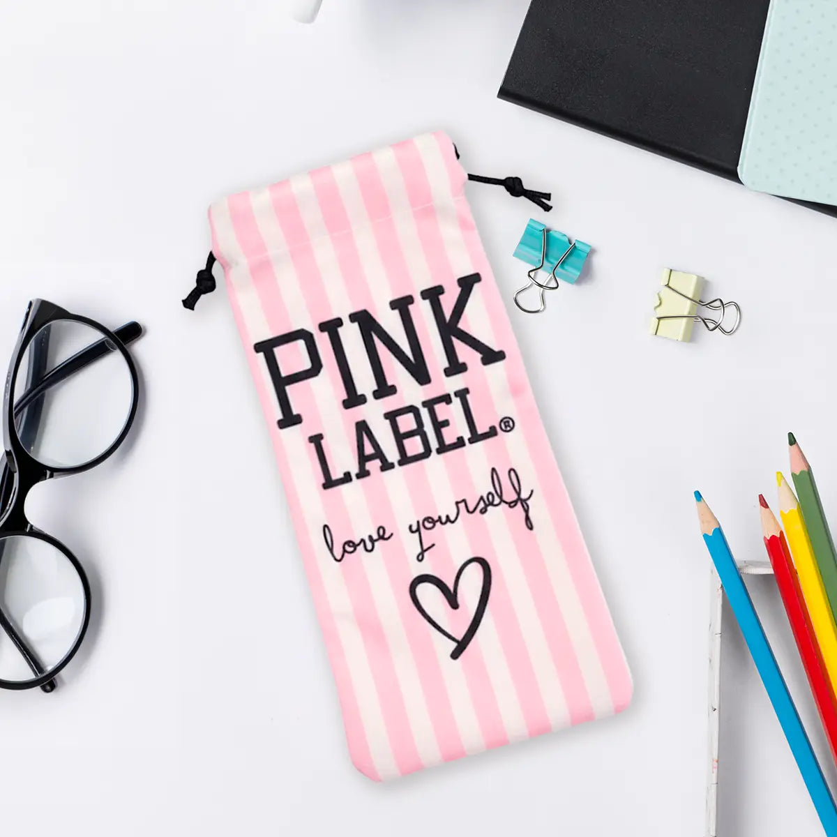 Estuche para Lentes, Pink Label, Color Rosa