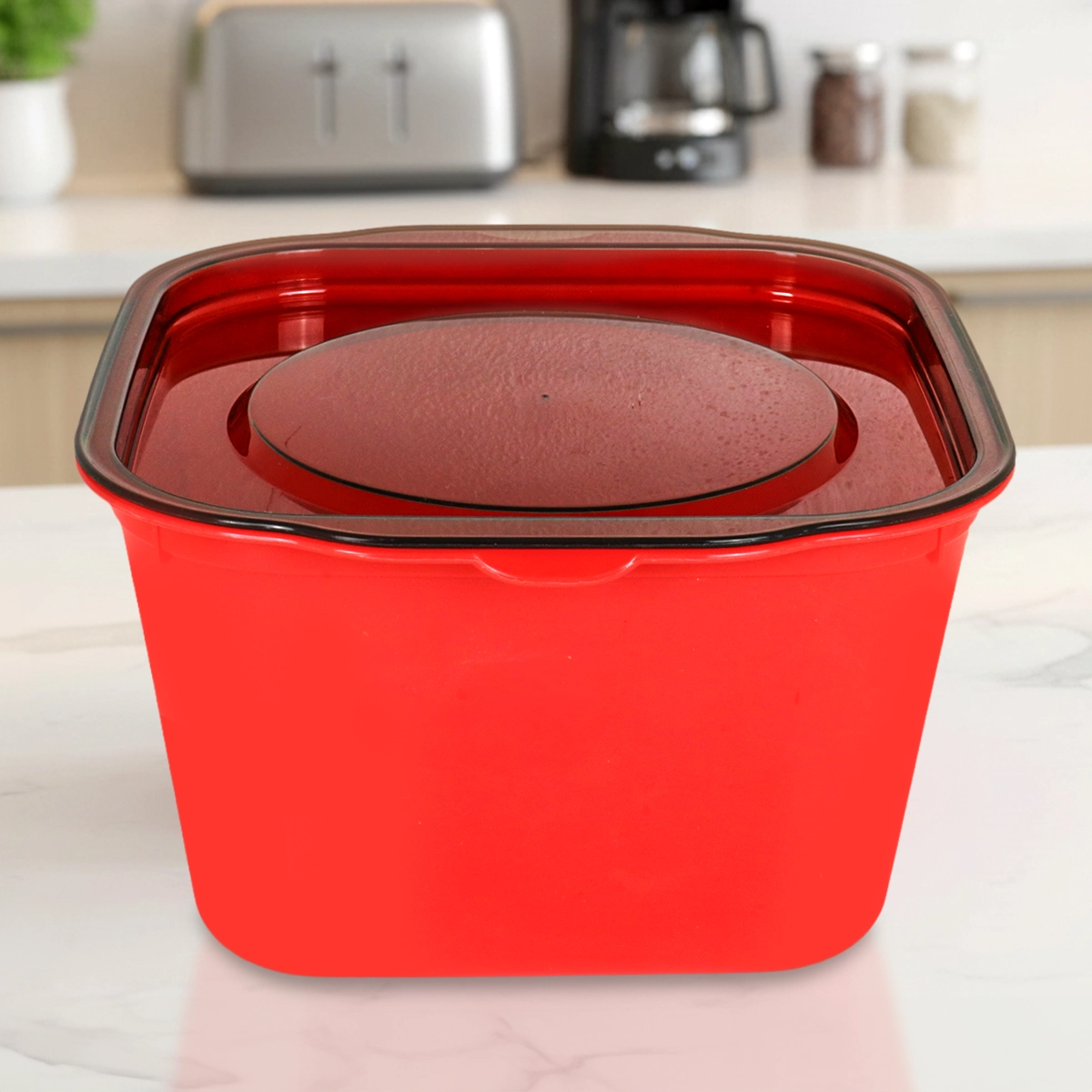 Contenedor de Plástico, Color Rojo