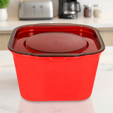 Contenedor de Plástico, Color Rojo