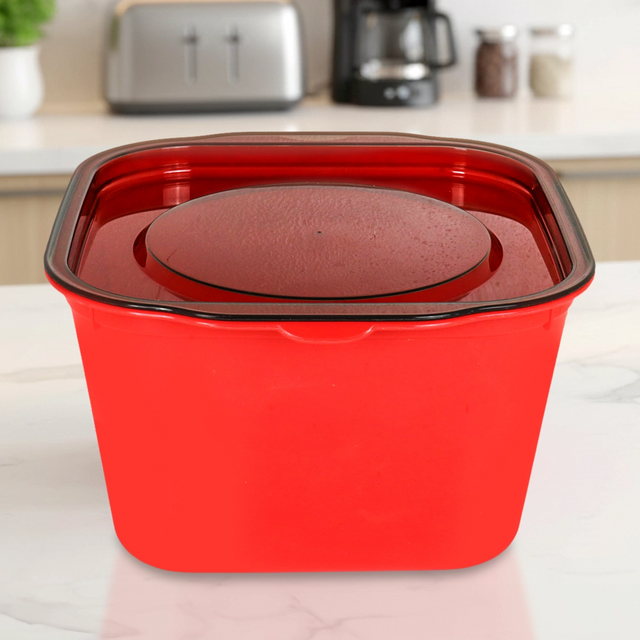 Contenedor de Plástico, Color Rojo