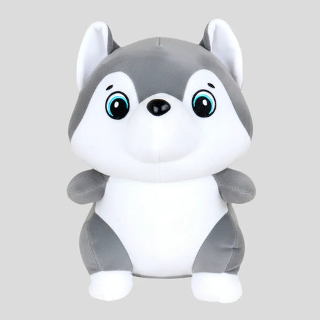 Peluche, Perrito Husky, Color Gris