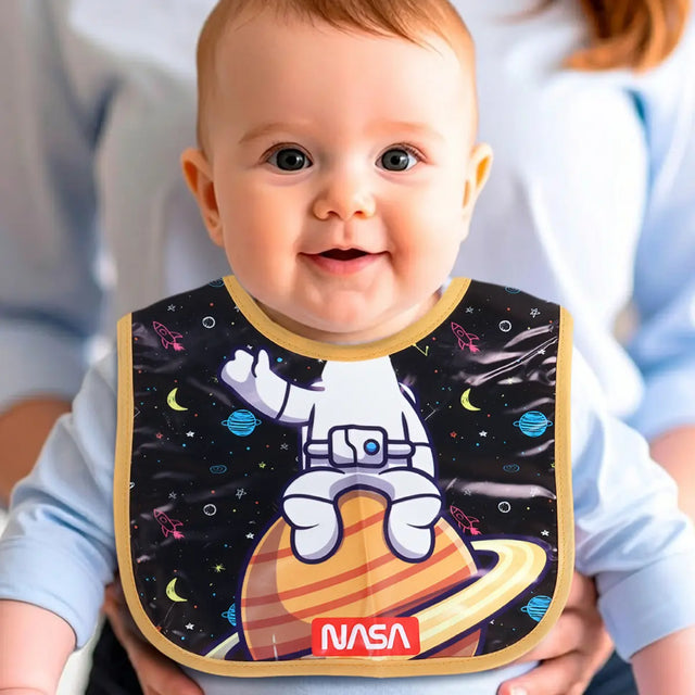 Babero para Bebé, NASA, Color Negro