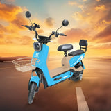 Bicicleta Eléctrica, Kiwo, KL 800, Color Azul Claro