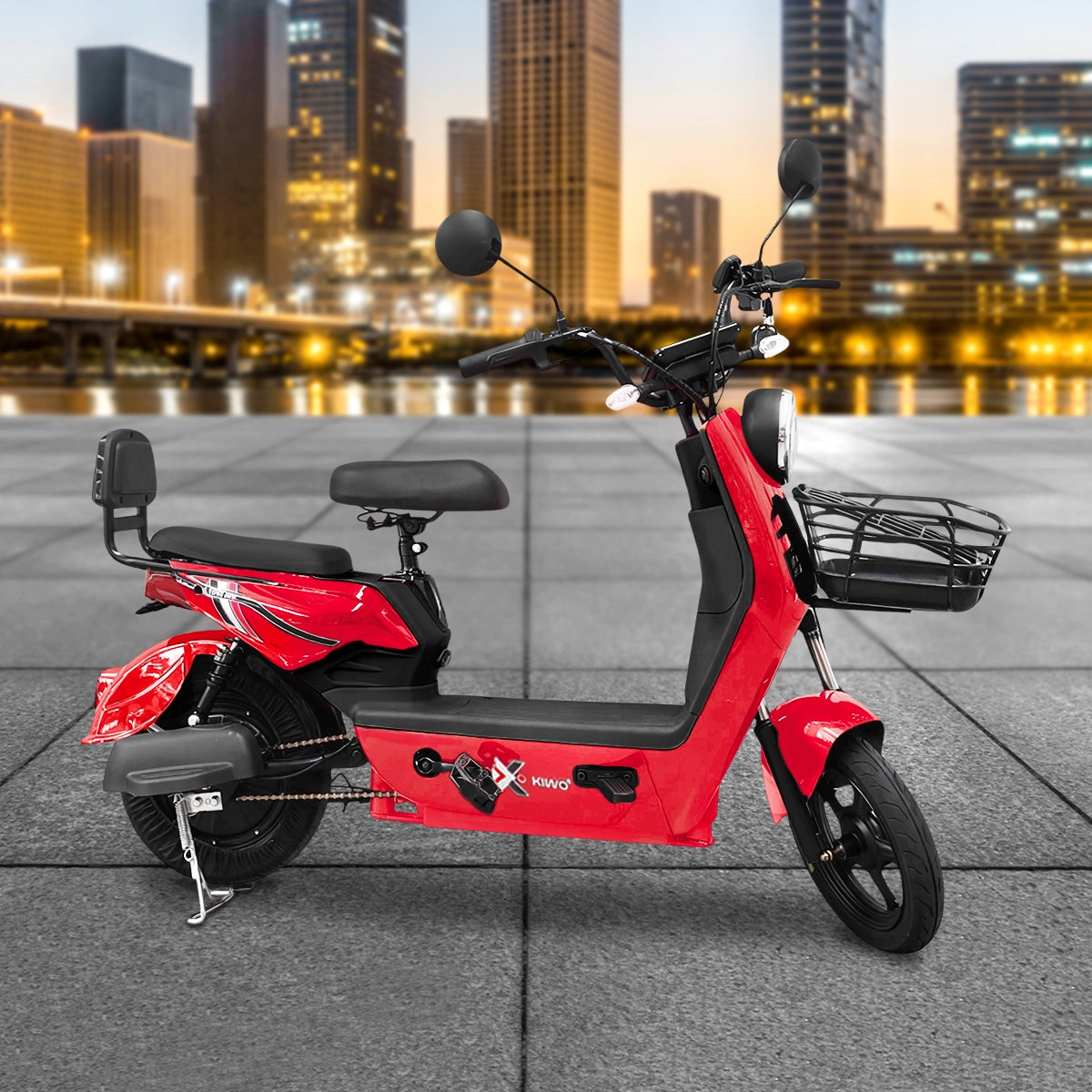 Bicicleta Eléctrica, Tori 800, Color Rojo