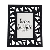 Portarretrato, Diseño Triángulos, Color Negro