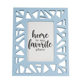 Portarretrato, Diseño Triángulos, Color Azul