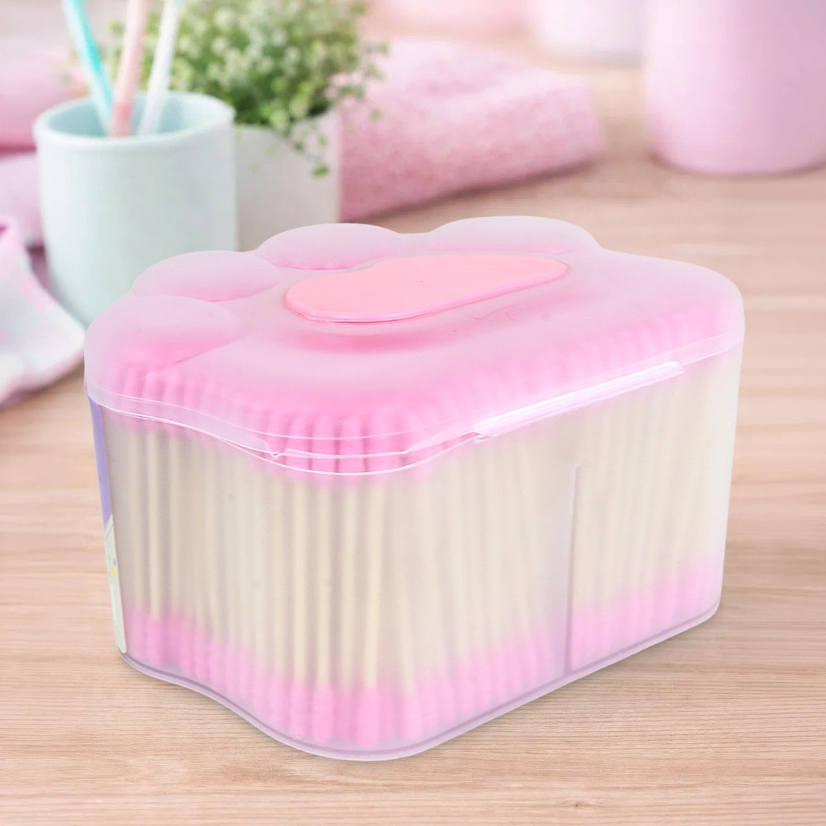 Hisopos de Bambú, Stylesh, Color Rosa