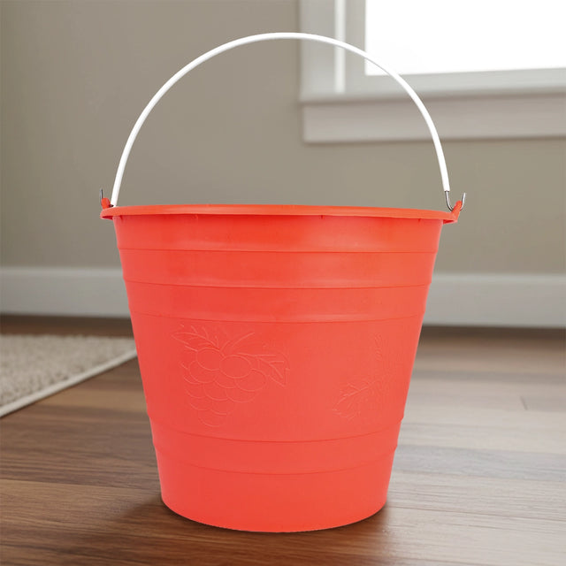 Cubeta de Plástico, Color Vino, 9 L