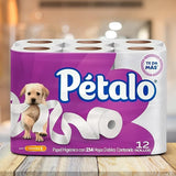 Papel Higiénico Pétalo, 12 Rollos