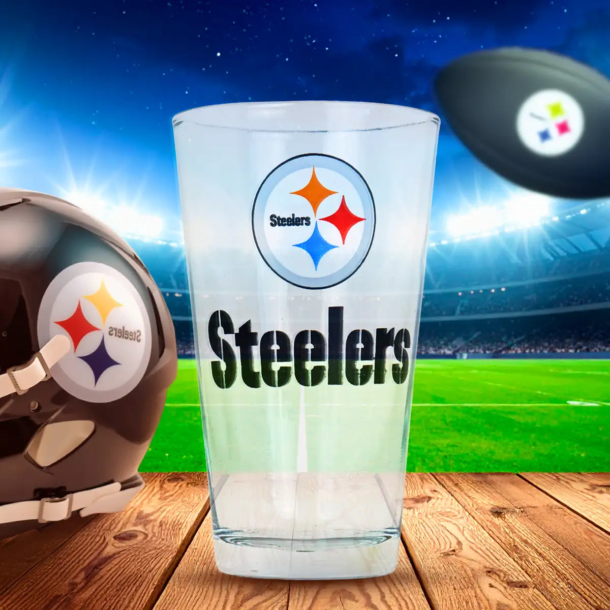 Vaso de Vidrio, Steelers, 415 ml