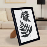 Portarretrato, Diseño Hoja, Color Negro