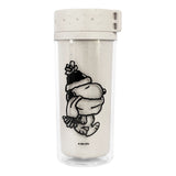 Termo de Plástico, Peanuts, Color Crema, 380 ml