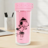Termo de Plástico, Peanuts, Color Rosa, 380 ml