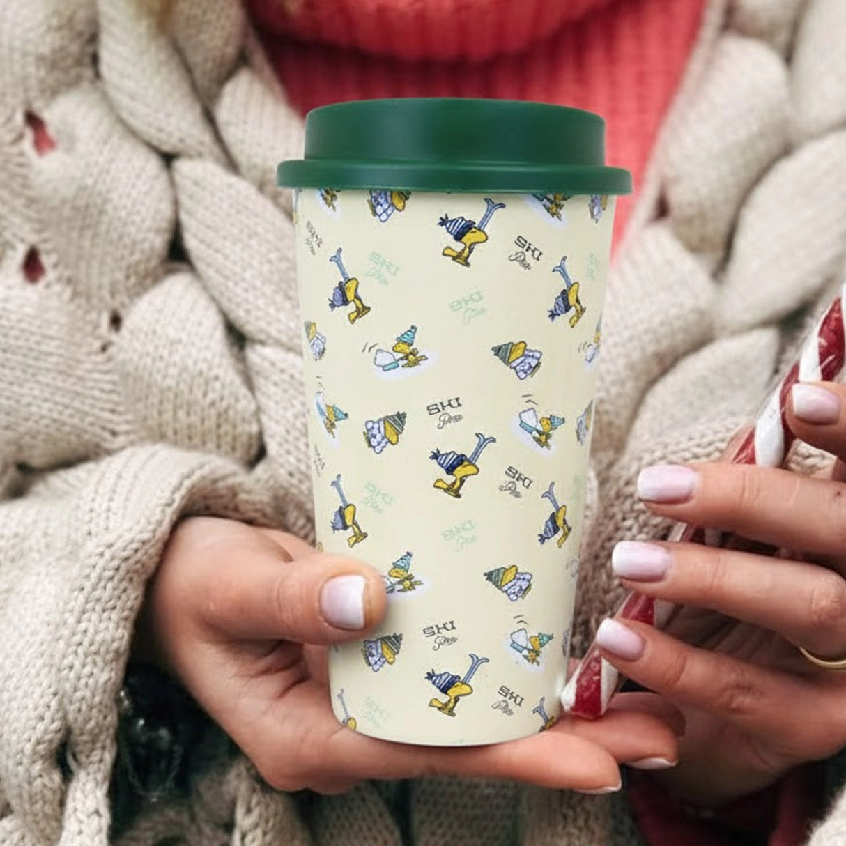 Termo de Plástico, Peanuts, 500 ml