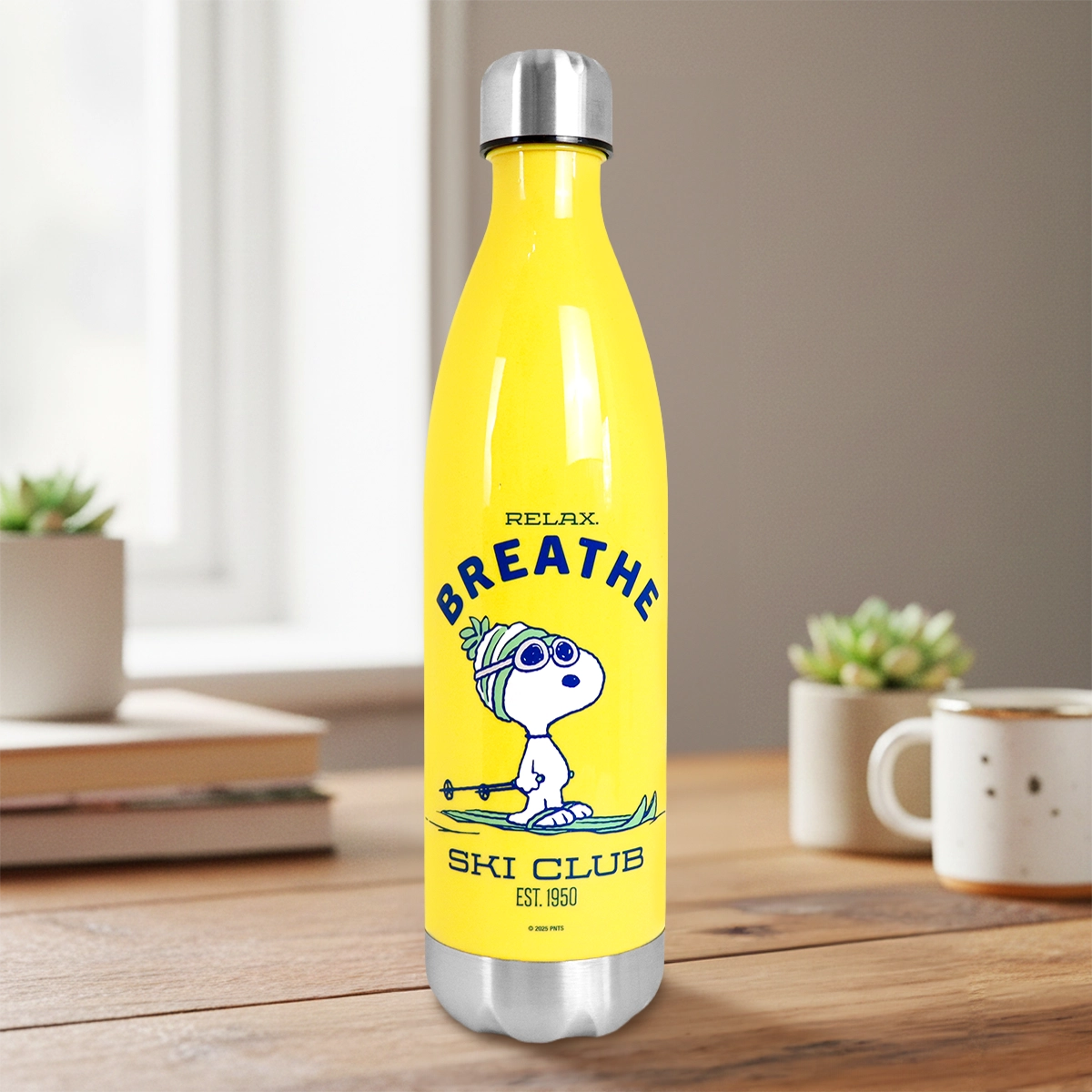 Botella de Agua, Peanuts, Color Amarillo, 1000 ml