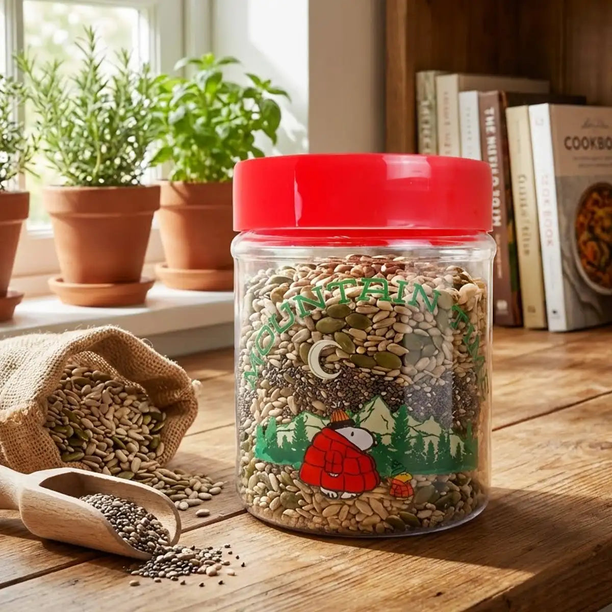 Frasco con Tapa, Peanuts, 330 ml