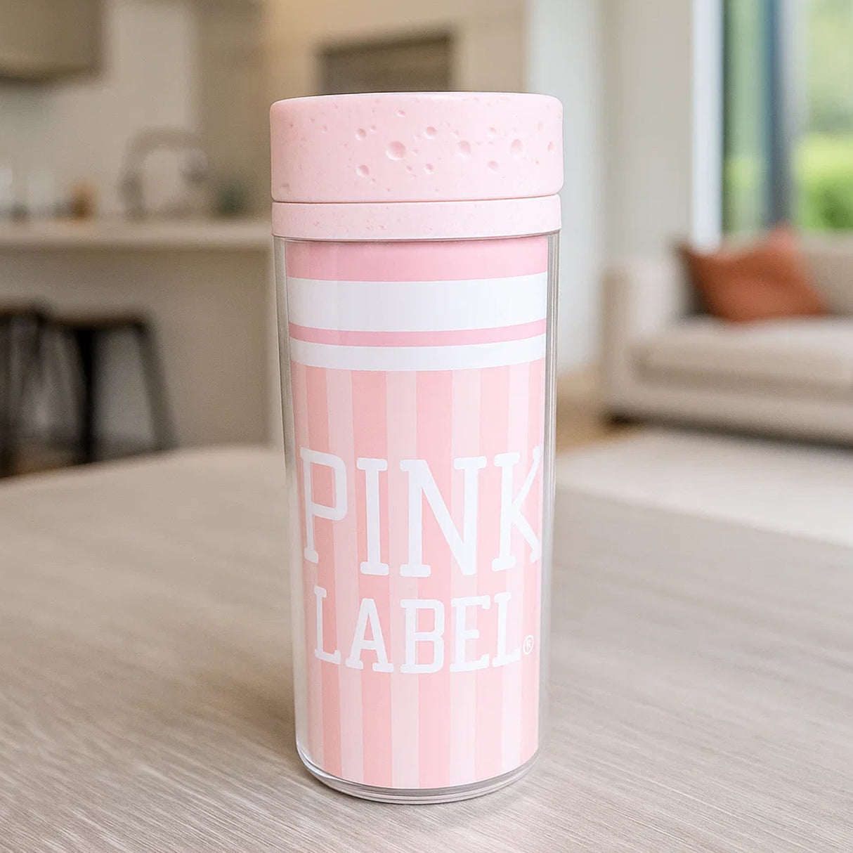 Termo de Plástico, Pink Label, 380 ml