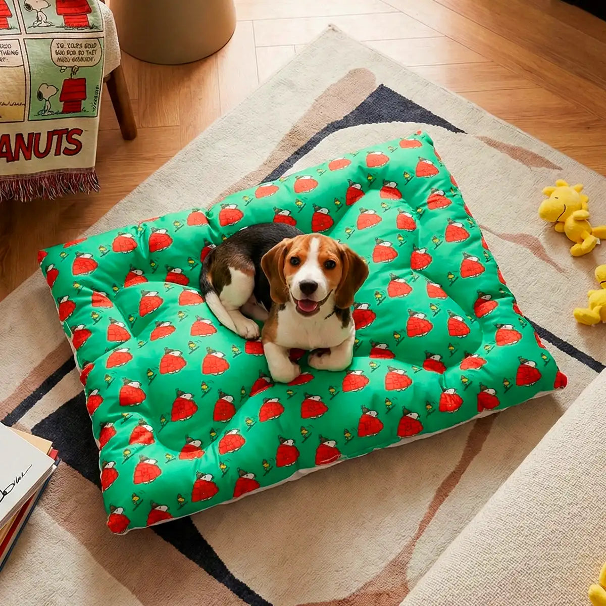 Cama para Mascota, Snoopy, Color Verde