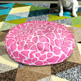 Cama para Mascota, Animal Print, Color Rosa