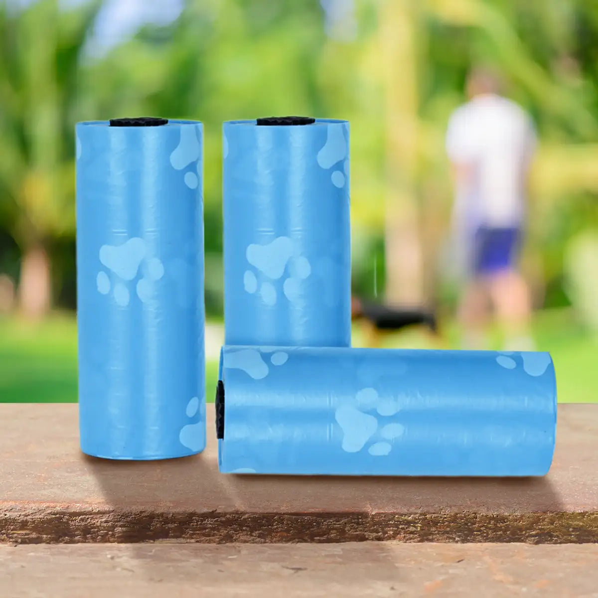 Bolsas para Desechos de Perros, Color Azul, 6 Rollos