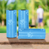 Bolsas para Desechos de Perros, Color Azul, 6 Rollos