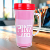 Botella de Plástico con Tapa, Pink Label